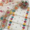 Elegant Khaddi Net Embroidery 2-Piece Dress