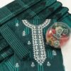 Green Staple 3 PC Embroidery Dress