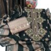 Green Staple Jacquard Embroidered Dress