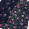 Navy Blue Bamber Chiffon Mirror Work Embroidered 2-Piece Dress