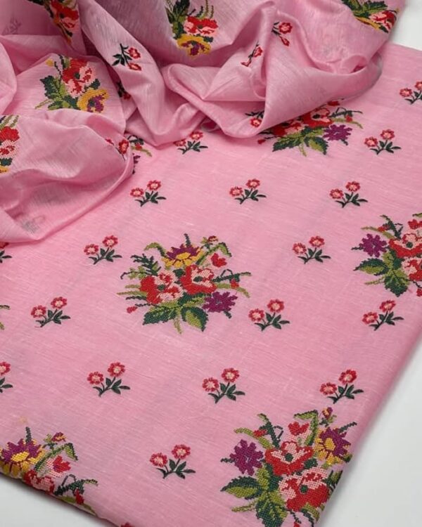 Paper Cotton 2-Piece Suit – Booti Jaal Embroidered Shirt & Dupatta - Image 6